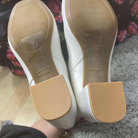 Womens white booties - Picture 4 of 4